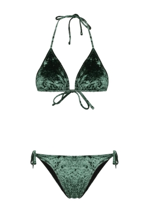 PARAMIDONNA Kelly velvet bikini set - Green