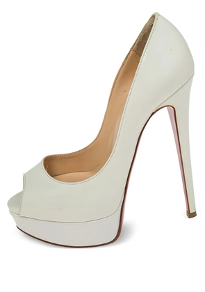 Christian Louboutin Pre-Owned 140mm Lady Peep pumps - White