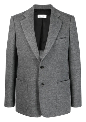 Lanvin single-breasted virgin-wool suit jacket - Grey