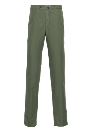 Incotex 39 linen-blend chino trousers - Green