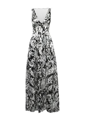 Lela Rose v-neck dress - Black