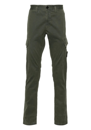 Stone Island organic cotton twill trousers - Green