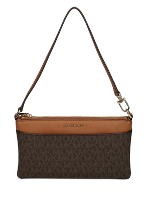 Michael Kors Jet Set monogram cross body bag - Brown