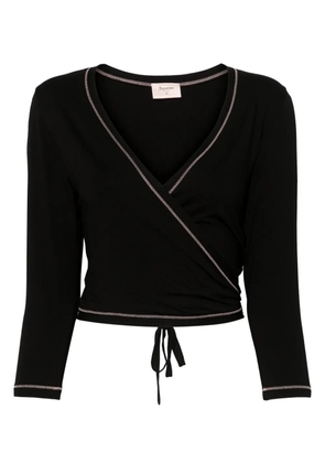 Repetto wrap-design top - Black