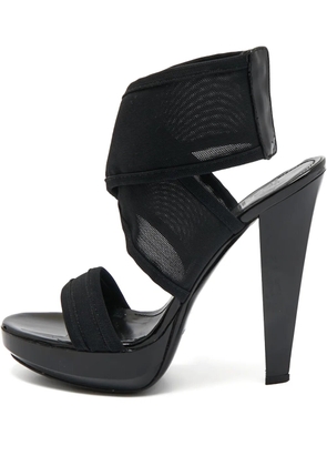 Fendi Pre-Owned 80mm leather heeled sandals - Black