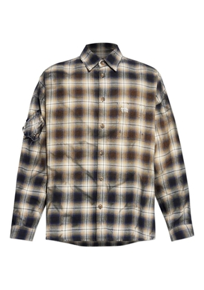 MISBHV plaid ripped shirt - Brown