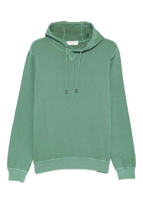 Filippo De Laurentiis drawstring-fastening cotton hoodie - Green