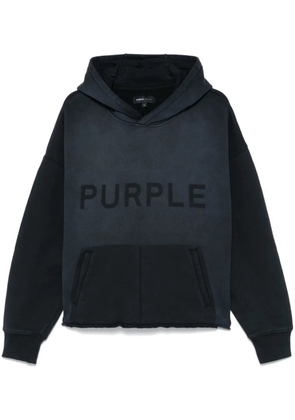 Purple Brand Shadow Wordmark hoodie - Black
