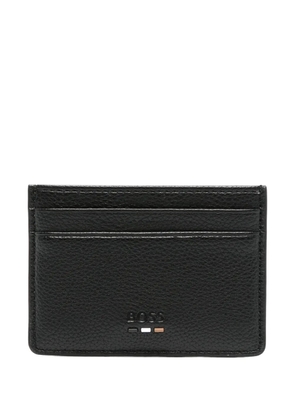 BOSS faux-leather card holder - Black