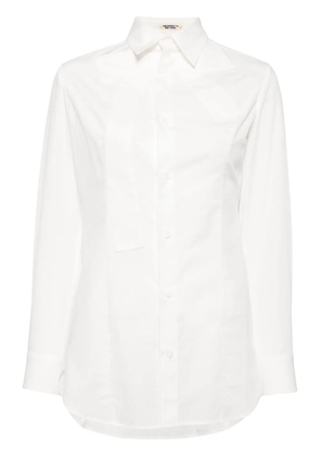 Yohji Yamamoto bow-detail cotton shirt - White
