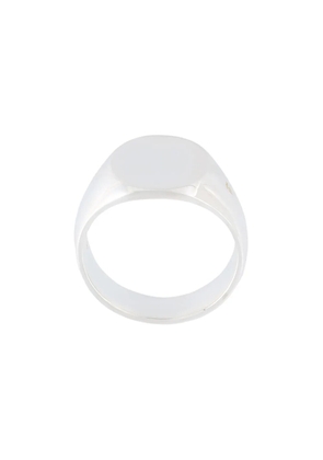 Tom Wood 'The Oval' signet ring - Metallic