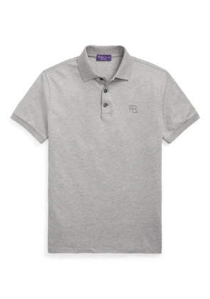 Ralph Lauren Purple Label piqué polo shirt - Grey