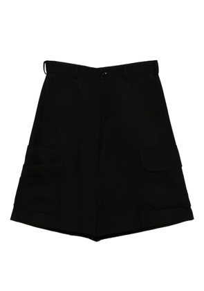 Black Comme Des Garçons wool shorts