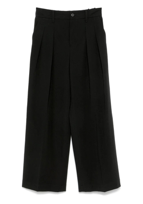 Issey Miyake wool gabardine trousers - Black