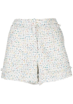 SHIATZY CHEN tweed mini shorts - White