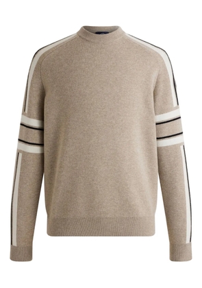 Fusalp jacquard-striped sweater - Brown