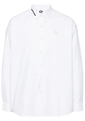 AAPE BY *A BATHING APE® logo-patched shirt - White