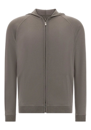Boggi Milano zip-up hoodie - Grey
