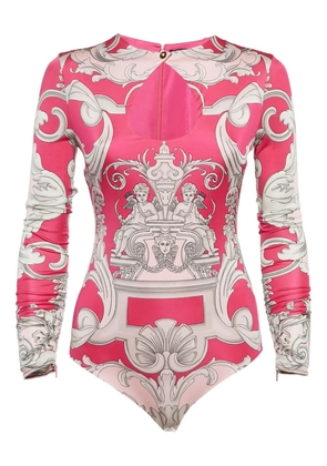 Versace Pre-Owned Barocco-print bodysuit - Pink