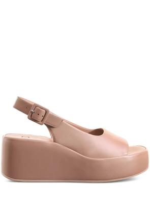 Hogl Loulou platform square-toe sandals - Neutrals