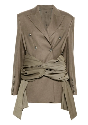 Rokh Wrapped blazer - Green