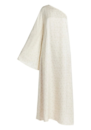 ROTATE BIRGER CHRISTENSEN printed one-shoulder maxi dress - Neutrals