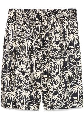 Laneus graphic-print bermuda shorts - Black