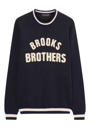 Brooks Brothers Terry ribbed-trims sweater - Blue