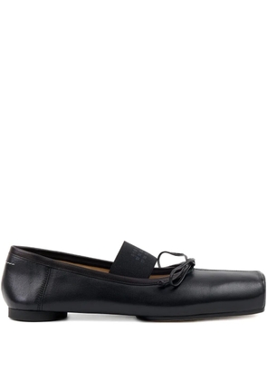 MM6 Maison Margiela leather ballet flats - Black
