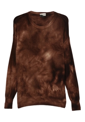 A.N.G.E.L.O. Vintage Upcycling tie-dye cashmere sweater - Brown