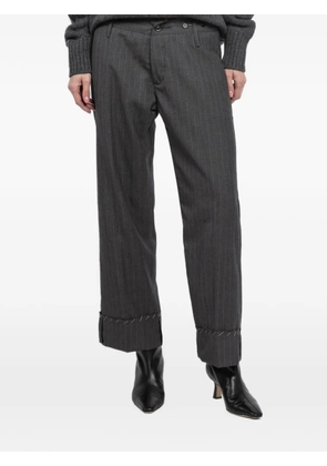 Maurizio Massimino pinstripe trousers - Grey