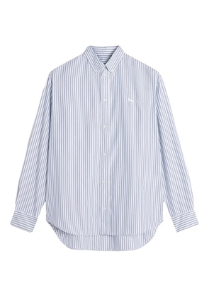 Maison Kitsuné striped long-sleeve shirt - Blue