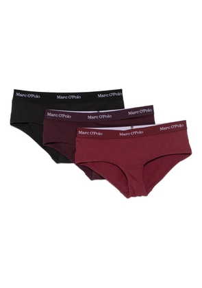 Marc O'Polo logo-waist briefs (pack of three) - Black