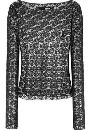 ROTATE BIRGER CHRISTENSEN floral-lace top - Black