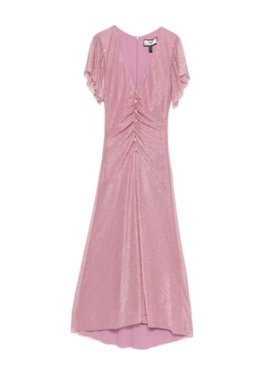 NISSA ruched midi dress - Pink