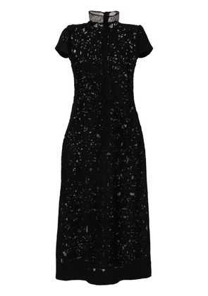 Atu Body Couture floral-mesh maxi dress - Black