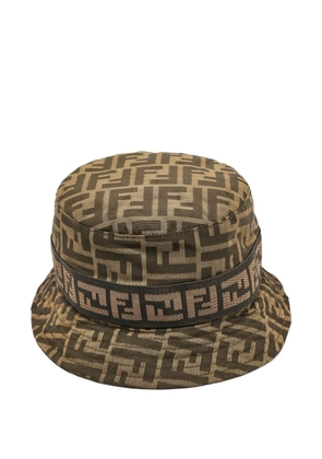 Fendi Pre-Owned Zucca-canvas bucket hat - Brown