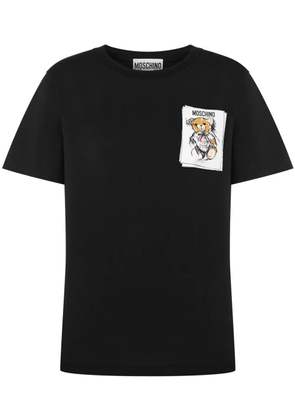 Moschino Teddy Bear-print cotton T-shirt - Black