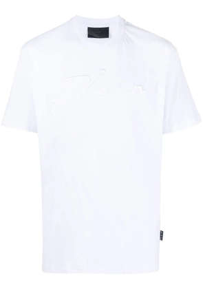 Philipp Plein embroidered-logo crew-neck T-shirt - White