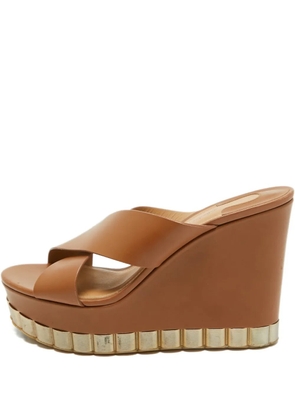 Ferragamo Pre-Owned Nicosia crossover-strap sandals - Brown