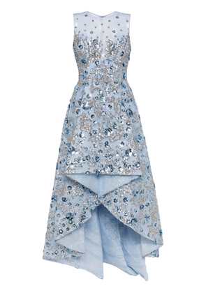 Saiid Kobeisy sequin-embellished tulle dress - Blue
