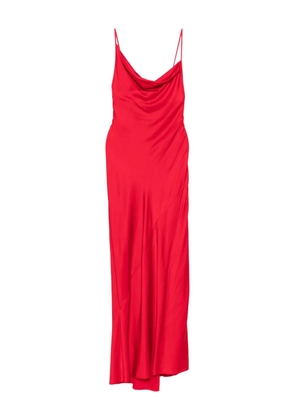 SO ALLURE cowl-neck maxi dress - Red