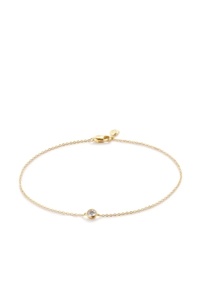 Monica Vinader 14kt yellow gold Solitaire diamond bracelet