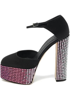 Giuseppe Zanotti Vintage platform crystal sandals - Black