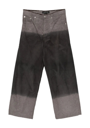 FEDERICO CINA belt-loop dip-dye trousers - Grey