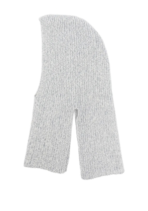 Eleventy ribbed wool balaclava - Grey