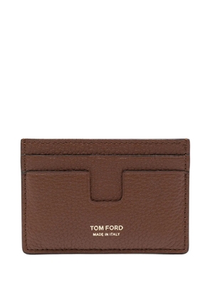 TOM FORD calf leather cardholder - Brown