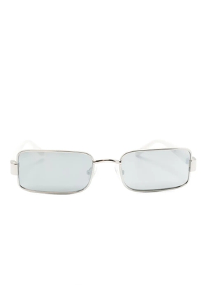 Linda Farrow rectangle-frame metallic sunglasses - Silver