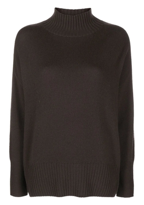 Allude high-neck cashmere jumper - Brown