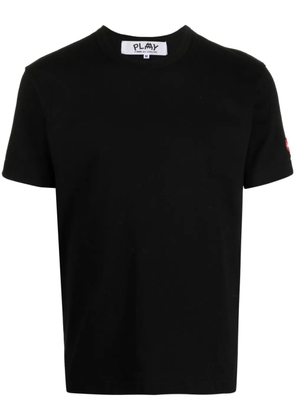Comme Des Garçons Play logo-patch cotton T-shirt - Black